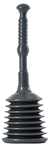 Buffalo - Maxi Bath & Shower Plunger - Ergonomic Bellow Design - Drain Unblocker - Heavy Duty