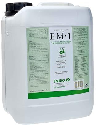 EM1 5 Liter | EM Original von Prof. Higa, Ursprungsprodukt der EM-Technologie, Mit effektiven Mikroorganismen, Weltweit eingesetzt