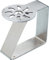 KitchenCraft Tischdeckenklammern, Satz von 4 selbstjustierenden Tischdeckenklammern aus Edelstahl für drinnen, draußen und Restaurants, Sonnenmuster, 5 x 4cm, 1 Packung, Silber