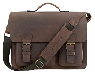 Ruitertassen Lehrertasche Leder 40cm 3 Fächer Schultasche Aktentasche Ranger Damen Herren