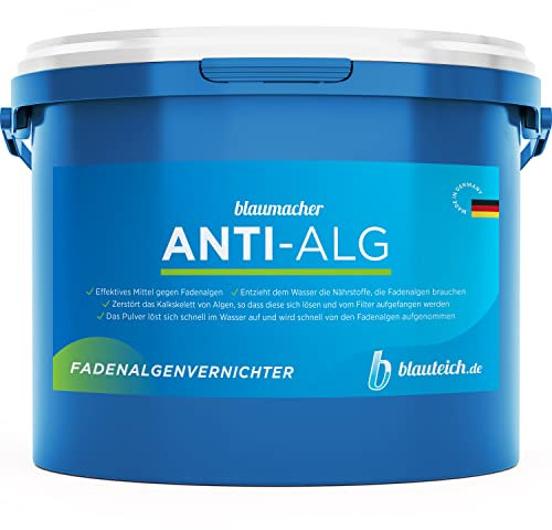 BLAUTEICH blaumacher Anti-ALG Fadenalgenvernichter - Algenentferner für Gartenteich - Algenvernichter und effektive Teichpflege gegen Fadenalgen im Teich (5 kg)