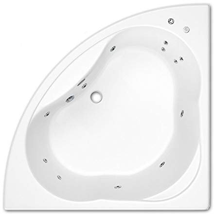 Trojan Laguna 1200 x 1200mm Corner 12 Jet Whirlpool Bath