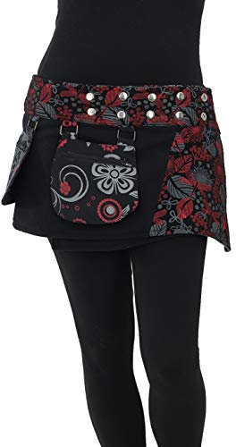 PUREWONDER Damen Taschengurt Fleece Nierenwärmer Cacheur s40 Schwarz