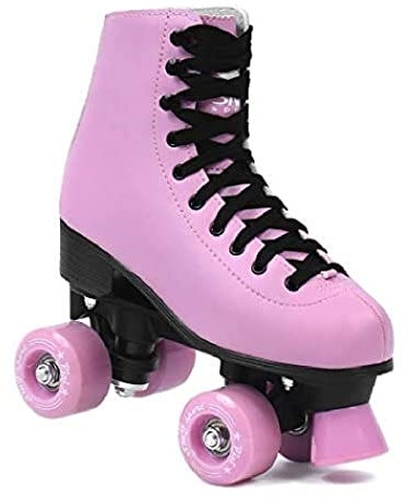 SMJ sport Damen Klassische Retro Rollschuhe | ABEC7 Kugellager | Mint Rosa Mädchen Classic Roller Skates Inliner Inlineskates | Gr. 35, 36, 37, 38, 39, 40, 41