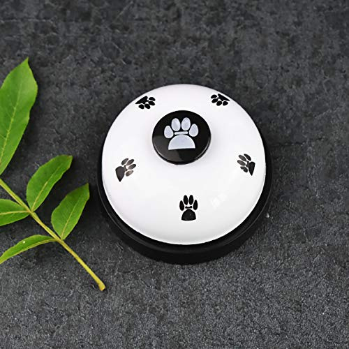 TopHomer - Campanello per animali domestici per cani di piccola taglia, WC per addestramento e comunicazione, colore: Bianco