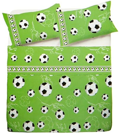 Novia - Lenzuola Letto Singolo Cotone Venere, Lenzuola Cotone Letto Singolo | Lenzuolo Letto Singolo Completo a Fantasia, Lenzuola Letto Singolo Bambini - Goal Z606