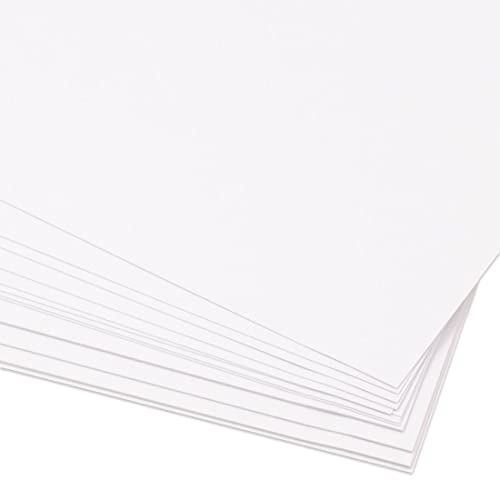 Craftelier - Packung mit 25 doppelseitigem Karton | Ideales Material für Kartenherstellung, Scrapbooking und Bastelprojekte | Gewicht 250 g/m² | Größe A4 (21 cm x 29,7 cm) - Weiß