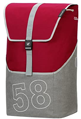 Andersen Einkaufstrolley Ersatztasche - 46 Liter - mit Kühlfach - Seiten- & Fronttasche - wasserabweisend - Reflektoren - faltbar - Filip rot