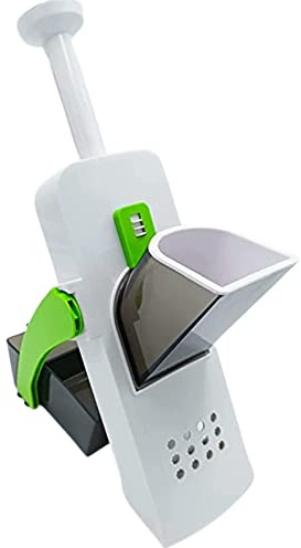 AORLIS Mandolina per Verdure 5 in 1, Affettatrice Manuale Multifunzione Per Verdure, Spessore Regolabile per Affettare, Tagliare, Sminuzzare Patate Cipolle Carote Julienne
