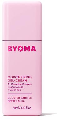 BYOMA Moisturising Gel Cream (50ml) Lightweight Oil Free Daily Moisturiser with Barrier Repair, Niacinamide and Green Tea, for All Skin Types - Alcohol Free, Vegan