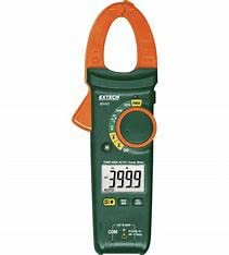 True RMS and AC or AC/DC Current Clamp Meter (Range: 400.0A (10mA)) for HVAC, High Transmission Lines, Current Measurement | Model: Extech MA445