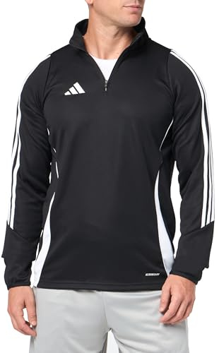 adidas Men's Tiro 24 Training Top, Black/White, Large/Tall
