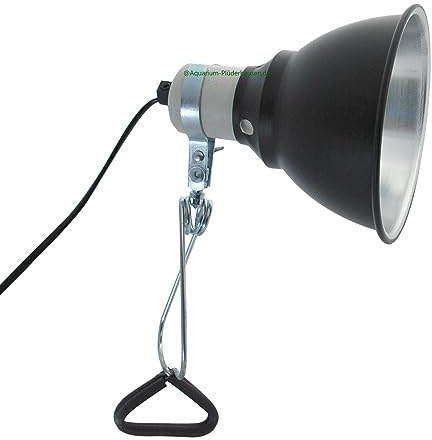 Terrarium Reflektor-Klemmlampe E27 mit Keramiksockel bis 100W Ø 150 mm