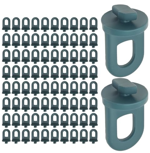 Saihisday 150Pcs Greenhouse Hooks Hanger Kit - Twist Clips for Aluminium Greenhouse Insulation