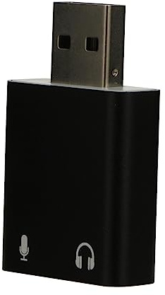 Veemoon Usb Stereo Sound Card External for Headphone Audio Adapter Usb Sound Cards Drive-adapter