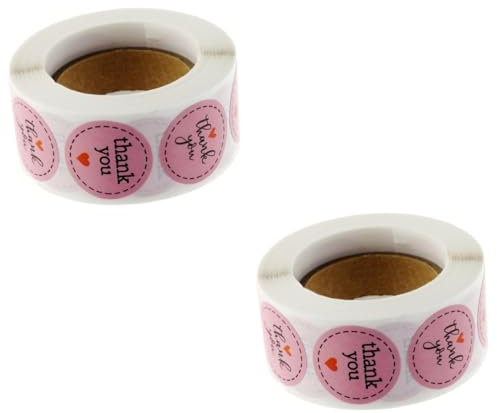 STOBOK 1000stücke Dankeschön Aufkleber Etiketten Für Bastelprojekte Geschenkpäckchen Und Dessertverpackungen Selbstklebende Sticker Für Feste Und Anlässe