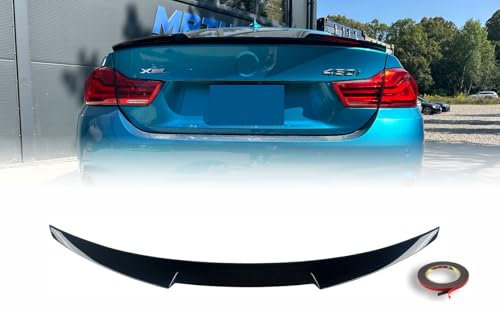 MpTuned BMW F32 M4 Stil Heckspoiler glänzend schwarzer passend für BMW 4er Coupé 2014–2019 420i 428i 430i 435i 440i Heckspoilerlippe