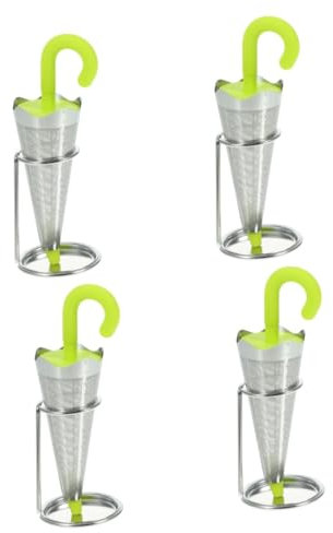 TOPBATHY 4pcs Tea Infuser Tea Strainer Filter Reusable Stainless Steel Leaves Infuser Fine Mesh