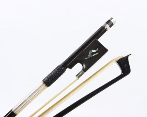 YoungMonic 4/4 Violinenbogen aus Kohlefaser für Violine, glatt, gute Balance, Bogenhaar (voll)