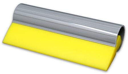 MagWrap 140mm Yellow Rubber Turbo Squeegee | Professional Car Wrapping Decal Applicator & Vinyl Smoothing Tool | Comfortable Grip & Sturdy Design
