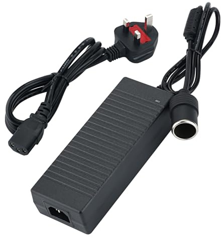 12V 5A Power Supply Car Socket, AC 100-240V to DC Converter 12 Volt 5 amp 60W Cigarette Lighter Socket Charger for Vacuum Cleaner Fan Other Devices Under 60W