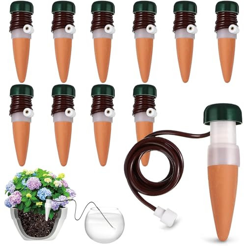 Sunshine smile 10 distributori d'acqua per piante d'appartamento, sistema di irrigazione per balcone, irrigazione automatica, sistema di irrigazione