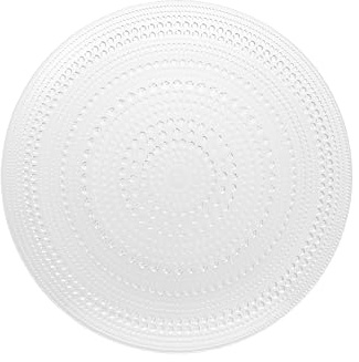 Fortessa Jupiter Hobnail Glass, 13 Charger/Platter Plate (Set of 4), Clear