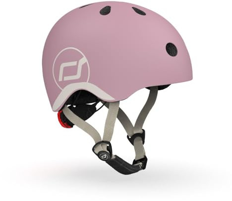 Scoot and Ride & Baby Casco para bebé, de tamaño pequeño a pequeño (45-51 cm), Ajustable, diseño Ligero, ventilación Transpirable, Hebilla magnética, Certificado de Seguridad, Wildberry