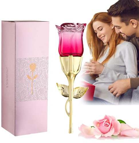 50ML Rote Rose Parfüm für Frauen, Heller Duft Frische Florale Rose, Lange Anhaltende Frische Florale Parfüm Öl, Frauen Parfüm Öl (Rosa Rose)