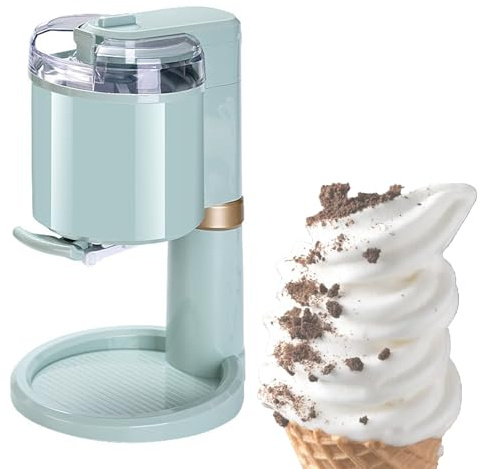 Soft Serve Ice Cream Machine, Household Ice Cream Maker Dispenser,Home Diy Kitchen Automatic Fruit Soft Serve Ice Cream Machine,Suitable for Making Ice Cream,Green