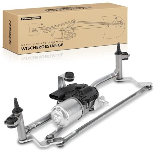 Frankberg Wischergestänge Wischermotor 1T1955601 | Kompatibel mit Touran 1T1 1T2,Caddy III Kasten/MPV 2CA 2CH 2KA 2KH