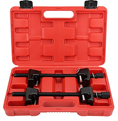 Klanata Attrezzo per compressore per molle Gamma di rimozione 60 x 270 mm, ganci forgiati e viti temprate per la riparazione delle sospensioni