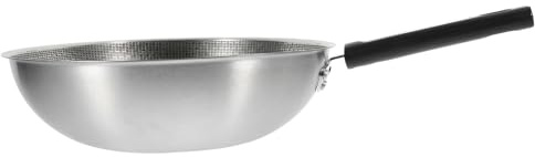MUCKLILY Padella Antiaderente in Acciaio con Fondo Nido d Padella per Uova e Bistecche Distribuzione Calore Uniforme per Cucine Induzione Manico Ergonomico