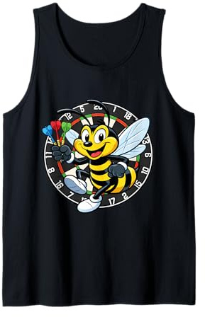 Funny Wasp Darts Player Ally Pally Dartscheibe Design Tank Top