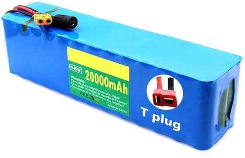 BCBKD Ebike Batterie 48V 20Ah Elektrofahrräder Akku Pack 13S3P Rechargeable Battery Eingebauter BMS PVC-Akku Mit Ladegerät Elektrofahrrad-Akku Für 50W-800W Ebike Scooter Motor,XT60