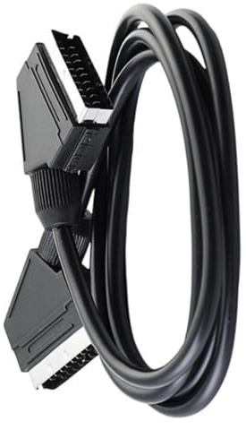 ZWWAAZHF Cavo video SCART da maschio a maschio a 21 pin per trasferimento di segnali stereo, adattatore di trasmissione video per sistemi home theater, cavo di interconnessione SCART