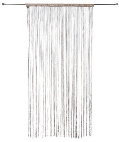 Atmosphera - Fadenvorhang, Leinen, 90 x 200 cm, Beige