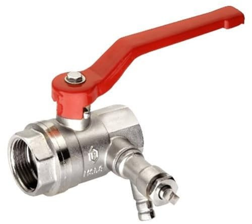 Cornat T571453 Kugel-Durchgangshahn mit Entlüftung, 1 Zoll