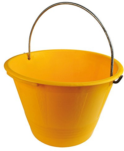 Cubo de albañil de plástico Pesado con Mango de Agarre Lateral.