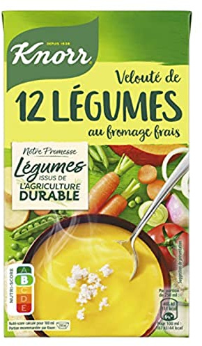 Knorr Velouté de 12 légumes au fromage frais - La brique de 1L