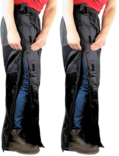 HOCK Pantalon de Pluie Unisexe pour Une entrée Confortable – avec Fermeture éclair à 2 Voies et Respirant – Extrêmement étanche (Colonne d'eau 10 000 mm) – Pantalon de Pluie pour Homme et Femme