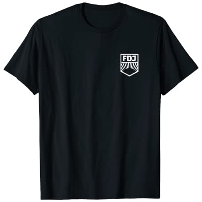 FDJ Abzeichen auf Brust | Freie Deutsche Jugend | Ostalgie T-Shirt