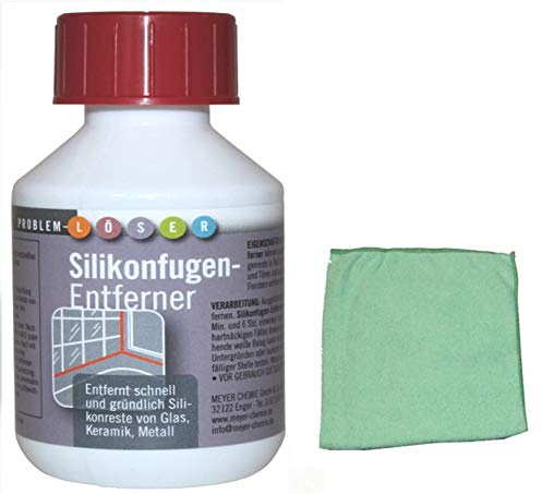 ALGOREX 150 ml Silikonfugen Entferner, Silikonentferner inkl. Microfasertuch von E-Com24 (Silikonfugenentferner)