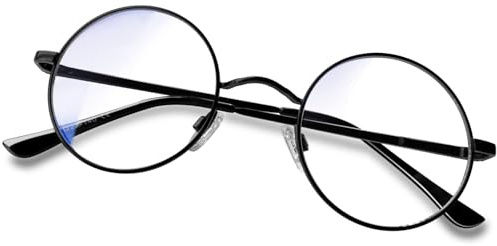 KANASTAL Retro Rund Sonnenbrille Herren Damen | Klassische, Polarisierte, Metallrahmen, Vintage Hippie Rave, UV400 Schutz, Verspiegelt, 70s 80s 90s, Festival, Coole Cosplay