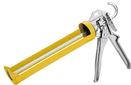 Caulking Gun, Heavy Duty Sealant Gun Caulk Gun for Applying Sealants and Caulk (Yellow)