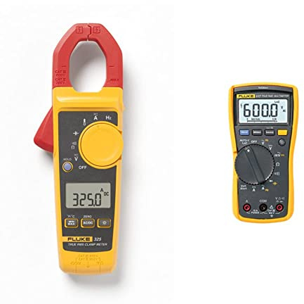 Fluke Strommesszange, 1 Stück, 325 & 117 Digitaler Multimeter, LCD, 6000 Ziffern CAT III 600 V