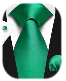 Enlision Herren Krawatte Hochzeit Krawatten Krawatte und Einstecktuch Manschettenknöpfe Set Seide Paisley Seidenkrawatte mit Taschentuch Einfarbig in Verschiedenen Farben