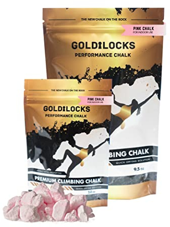 BTG PRODUCTS Goldilocks Chunky Chalk for Rock Climbing, Crossfit, Weight Training, Gymnastics, & More - Parent (Pink, 2 oz)