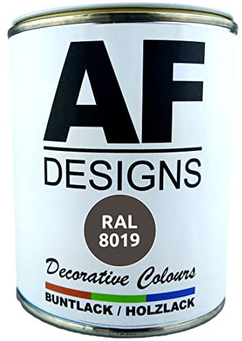 Alex Flittner Designs Buntlack Holzlack RAL8019 auf Wasserbasis 750ml glänzend Innen Aussen Möbel