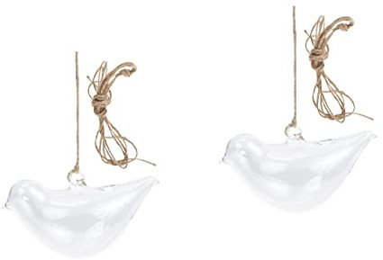 Cabilock 2 Stück Glas-Hängevasen Blumenvasen Hängetöpfe Für Pflanzen Wand-Pflanzgefäß Für Den Innenbereich Wasserfördernde Vase Pflanzgefäß Für Den Innenbereich Pflanzgefäß